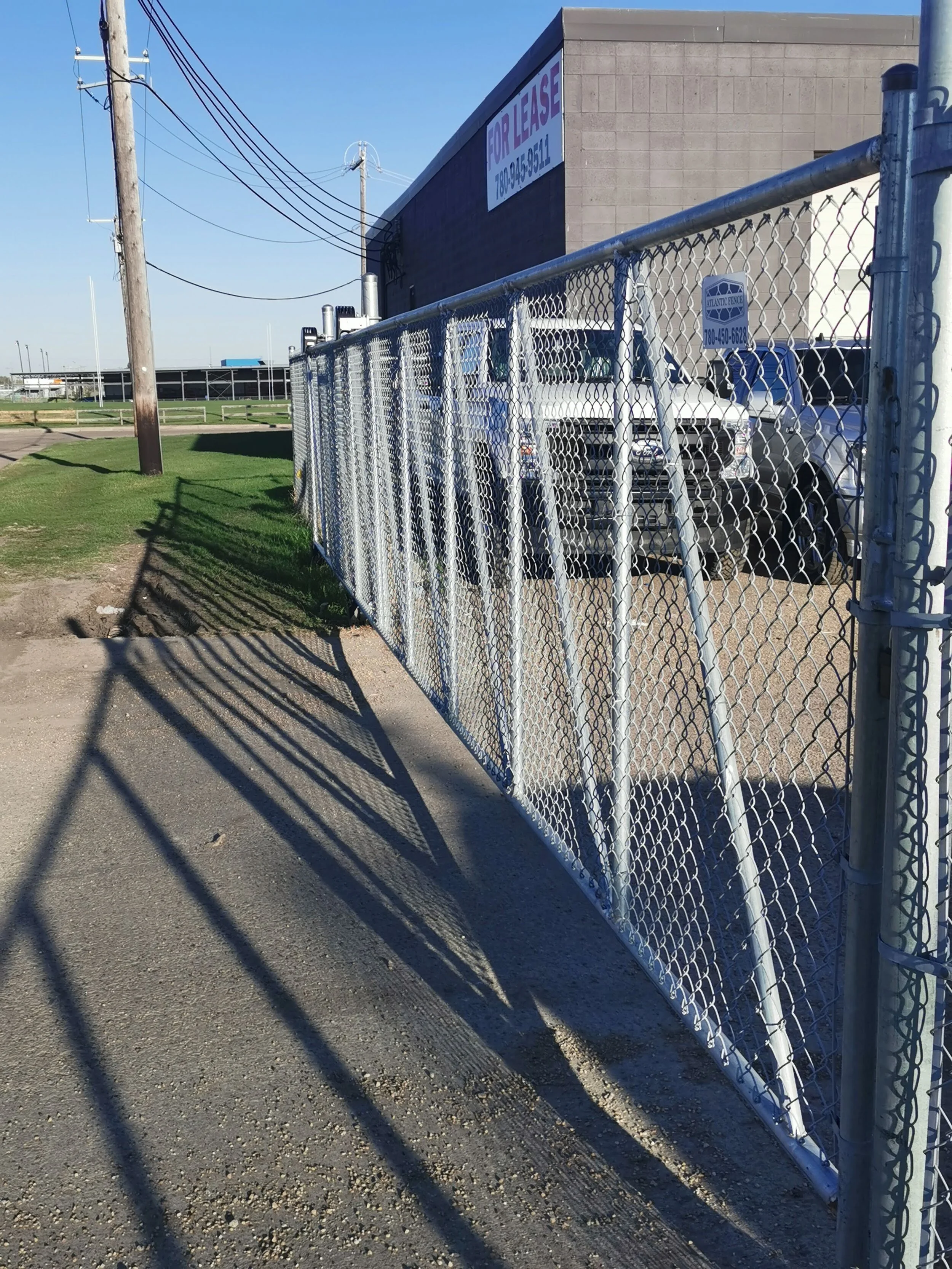 Commercial Chain Link Fence Installation in Edmonton