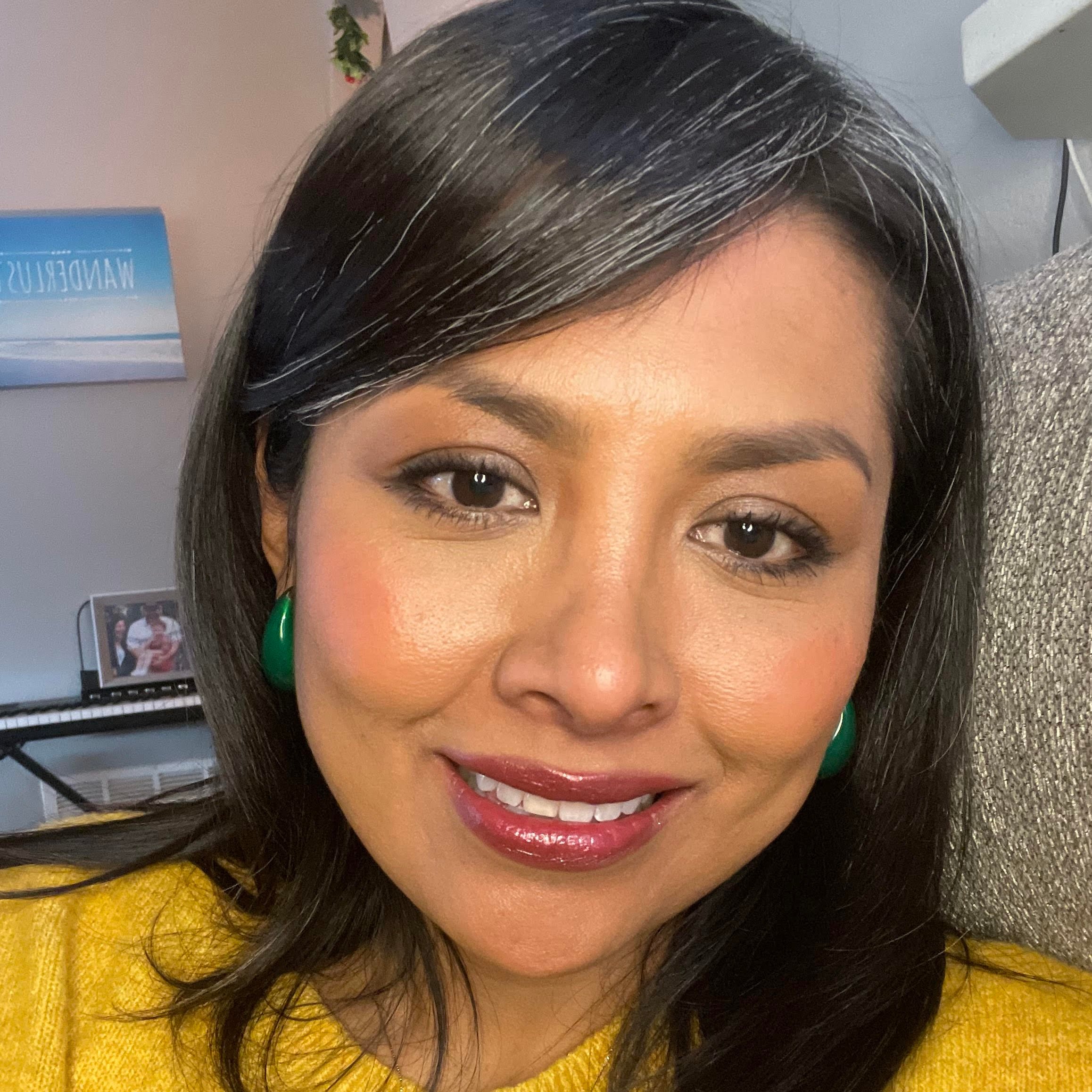 Karla Montero (she/her) is a Self-Love coach, mindfulness meditation teacher, artist, public speaker, and skilled group facilitator. As a Maharajji devotee and student of Ram Dass, she embraces the spiritual journey through service, laughter, and pla