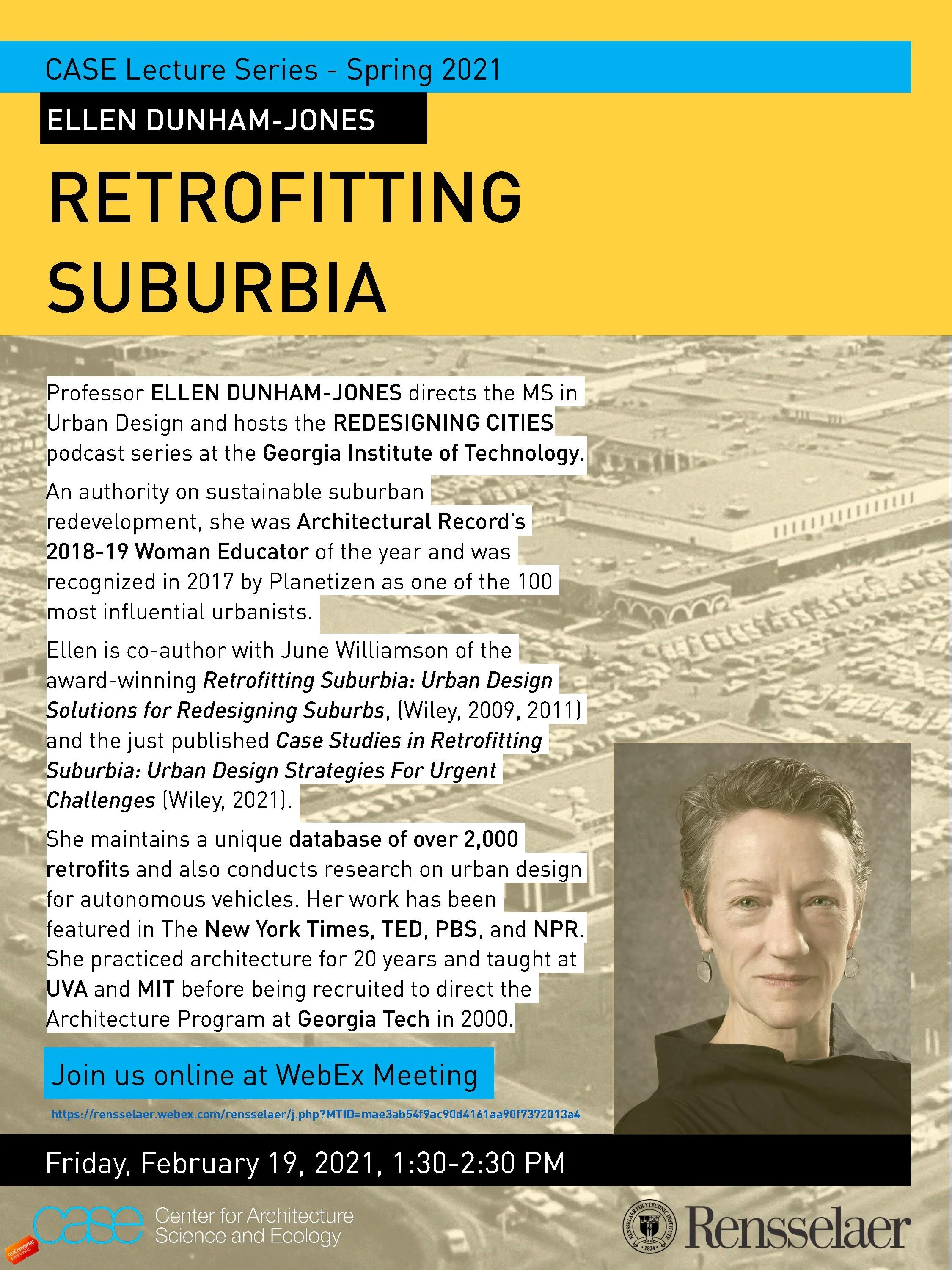 CASE Lecture: Retrofitting Suburbia