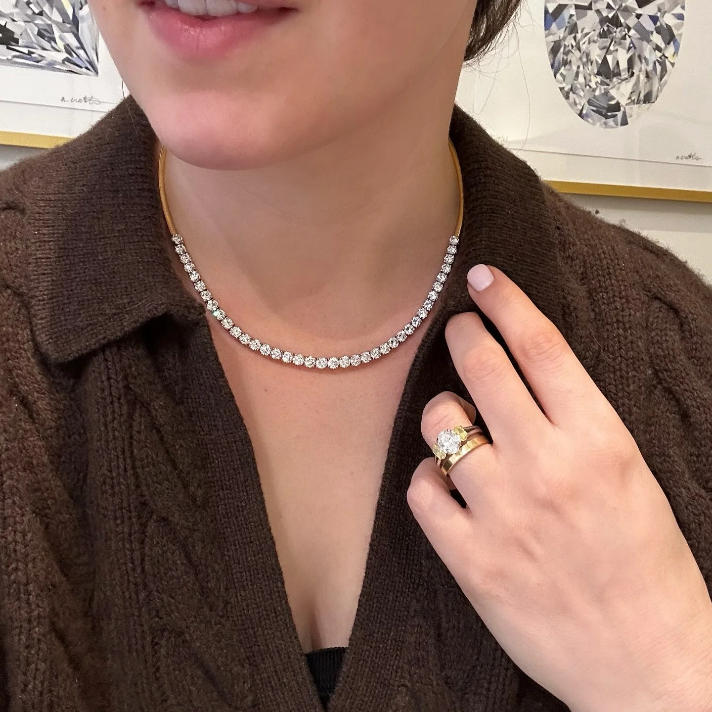 RENEWED ✨
&bull;
When a tennis bracelet becomes a necklace!
&bull;
One from the archives today&hellip;  taking a tennis bracelet that was well loved but not worn enough and giving it a whole new LIFE! That&rsquo;s right, it is possible and gosh I am 