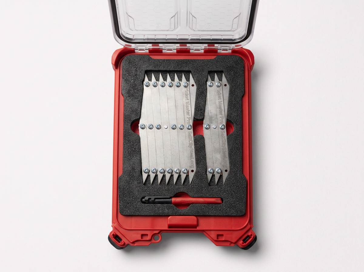 7-Point and/or 3-Point Kaizen Foam Insert for Milwaukee PACKOUT™ Case. Picket Master® Tools and Milwaukee PACKOUT™ Case NOT INCLUDED.