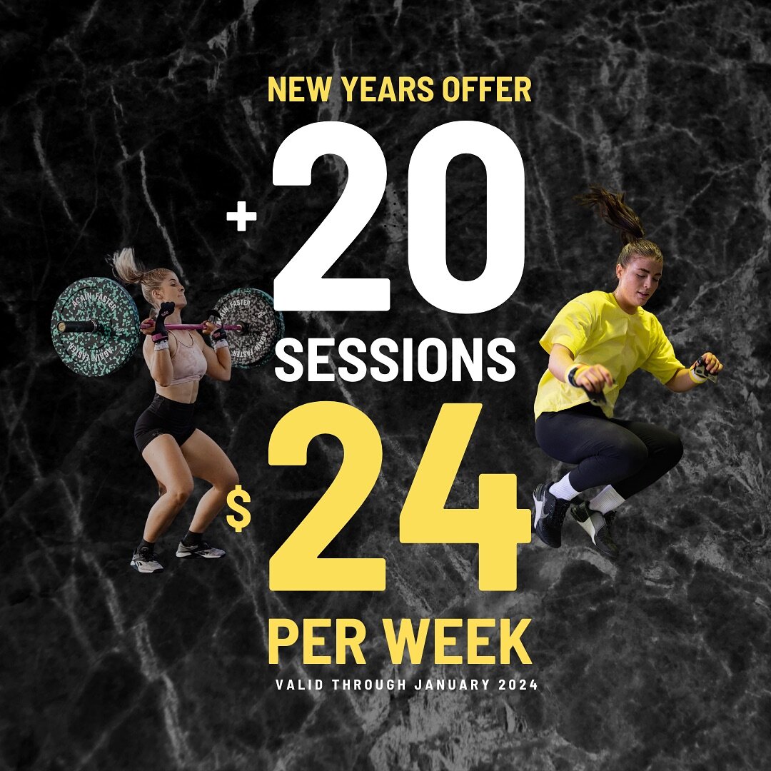 🏆 2024 THE YEAR OR TRANSFORMATION 🚀
Unleash your potential with our exclusive New Years Offer of 20+ sessions for just $24 per week 😲
-
It&rsquo;s time to conquer your fitness goals and make 2024 the year you redefine what&rsquo;s possible. Ready 