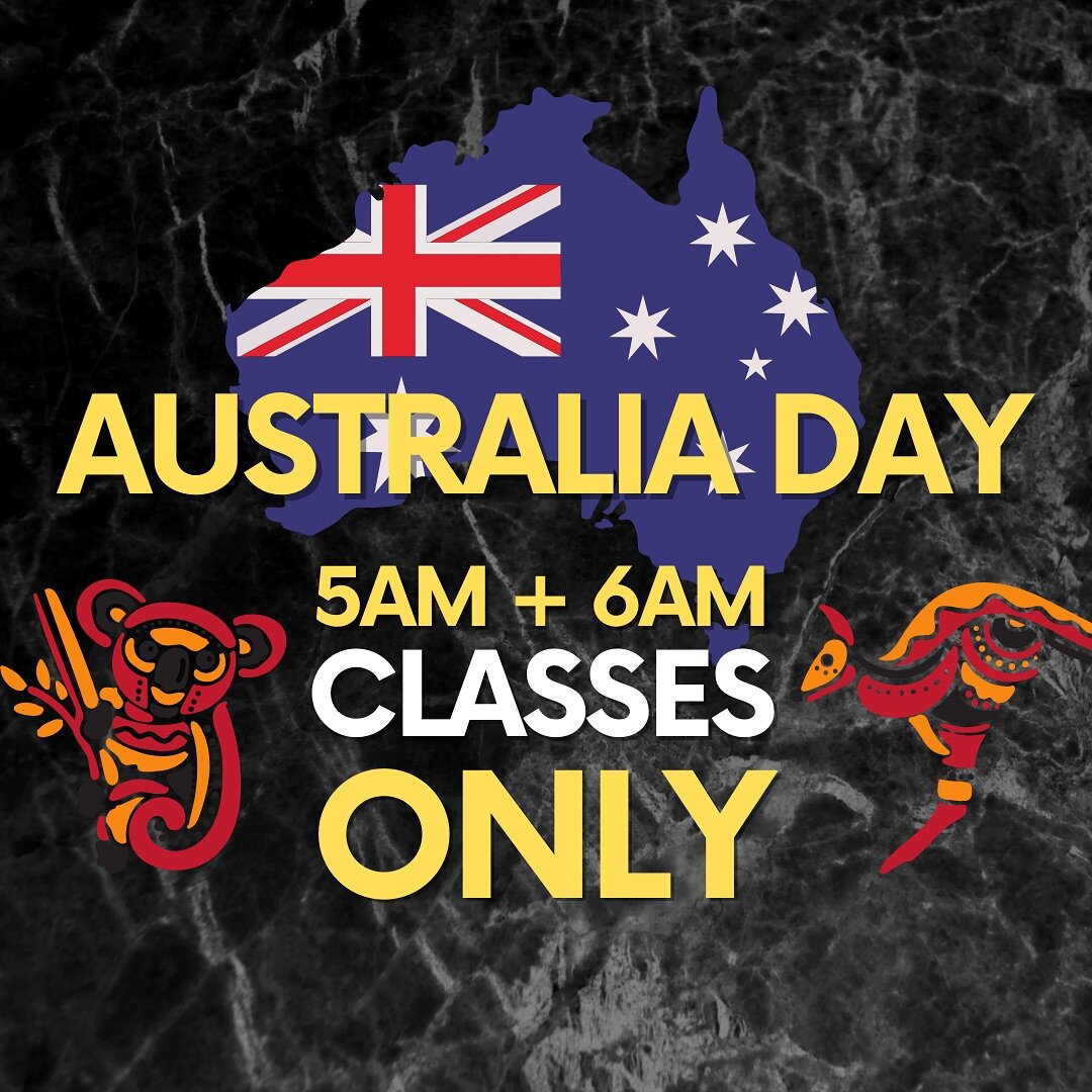 ⭐️ RISE &amp; SHINE ✨ 
This Australia Day, we pay our heartfelt respects to this incredible land we call home 🏠 
-
Join us for our early 5am + 6am classes as we celebrate the strength and spirit that unifies us 👬👭👫
-
Let&rsquo;s kick the day off 