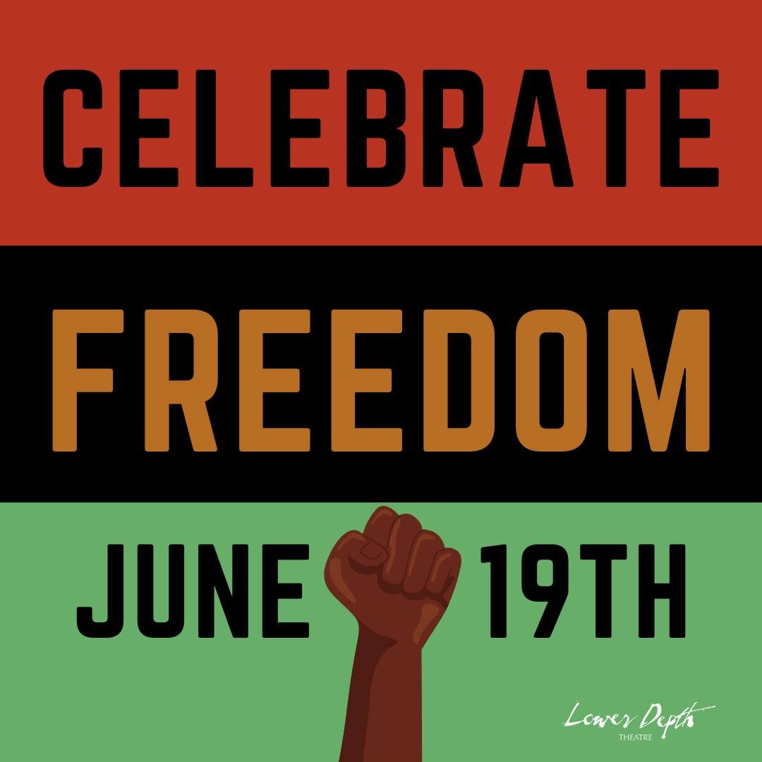 Why do we celebrate Juneteenth? Because freedom delayed is still freedom fought for.

Swipe through to learn the history, origins, and meaning of Juneteenth&mdash;then see why we at Lower Depth Theatre hold this day close to our hearts. From the shor