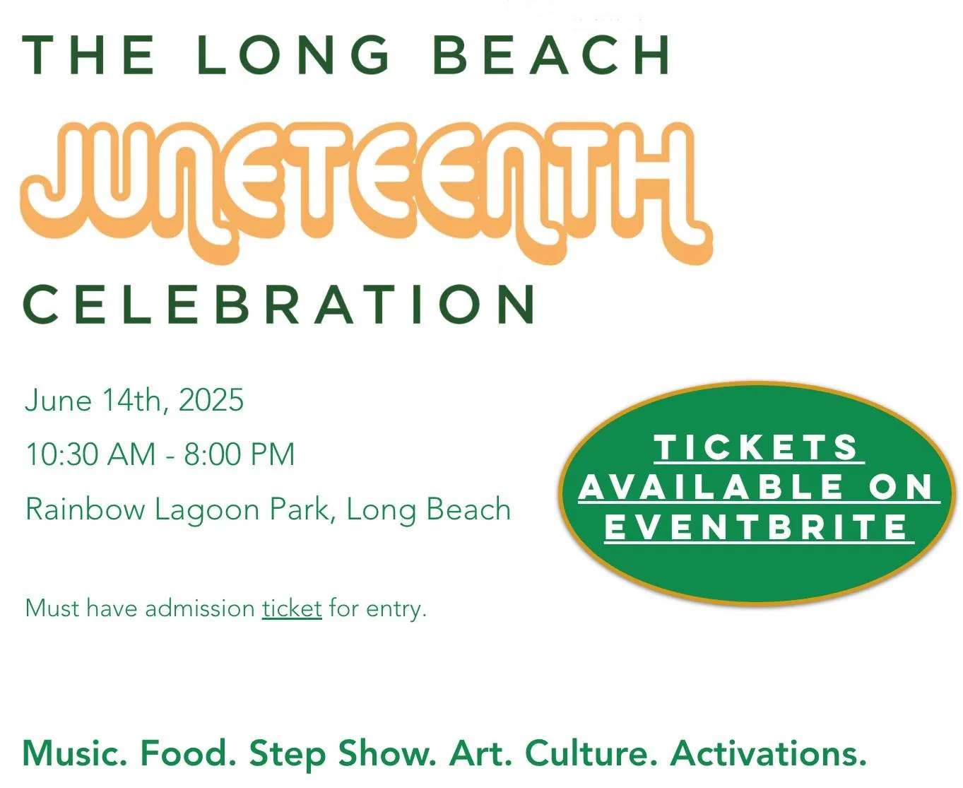 📍 Southland Spotlight: Long Beach &amp; South LA
🖤 Next up in our Juneteenth 2025 Community Celebration Spotlight Series 🖤

Two powerful community gatherings in Long Beach &amp; South LA this Juneteenth weekend!

✨ City of Long Beach Juneteenth Ce