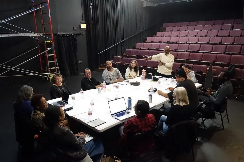 Last week, we gathered around a table.
This week, we&rsquo;re in motion.

Hymn is beginning to reveal itself&mdash;through rhythm, pacing, and the space between people.

Grateful to be in process with this one.

@ldte &times; @odysseytheatre
Directed