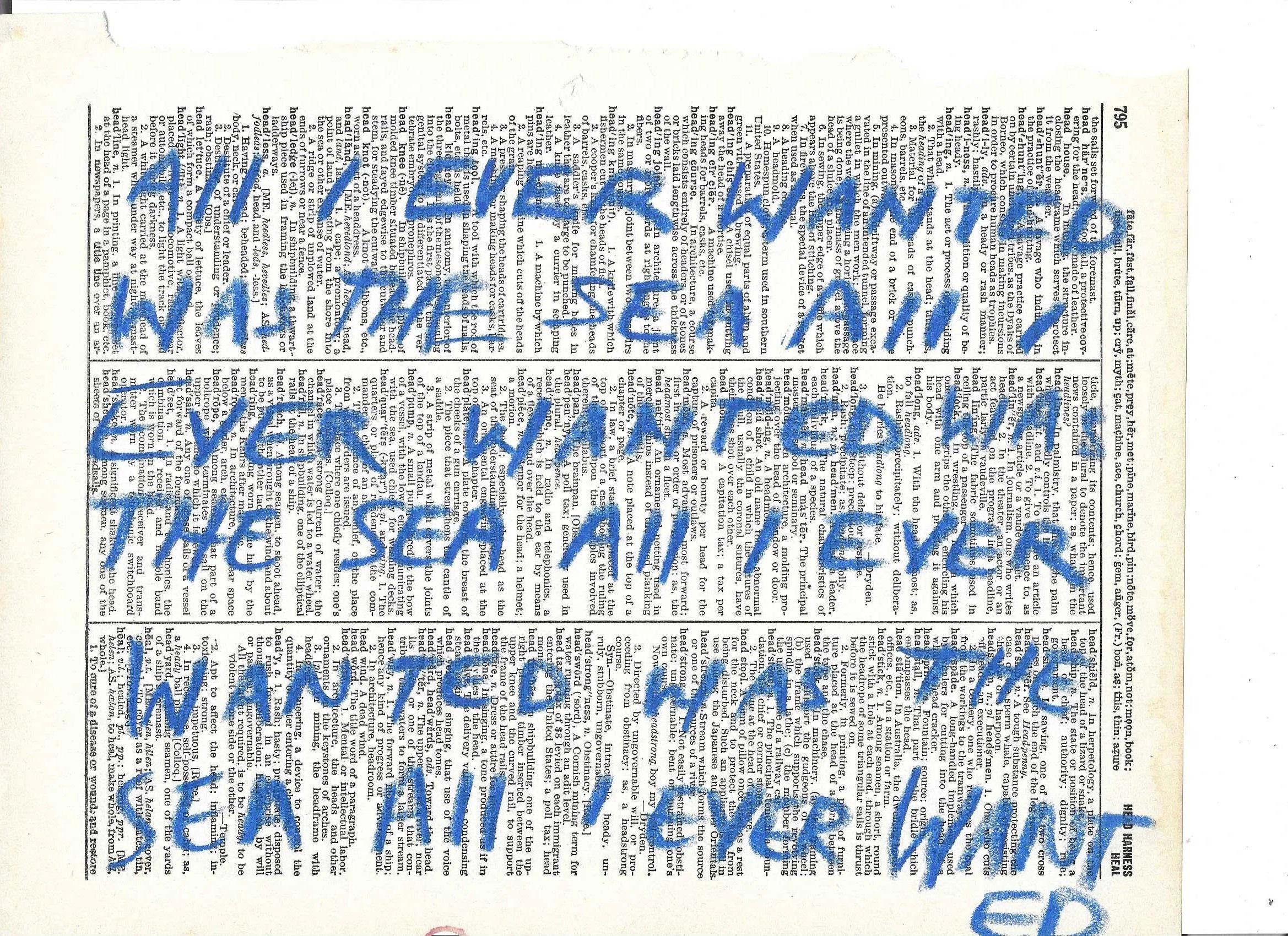 all i ever wanted was the sea
