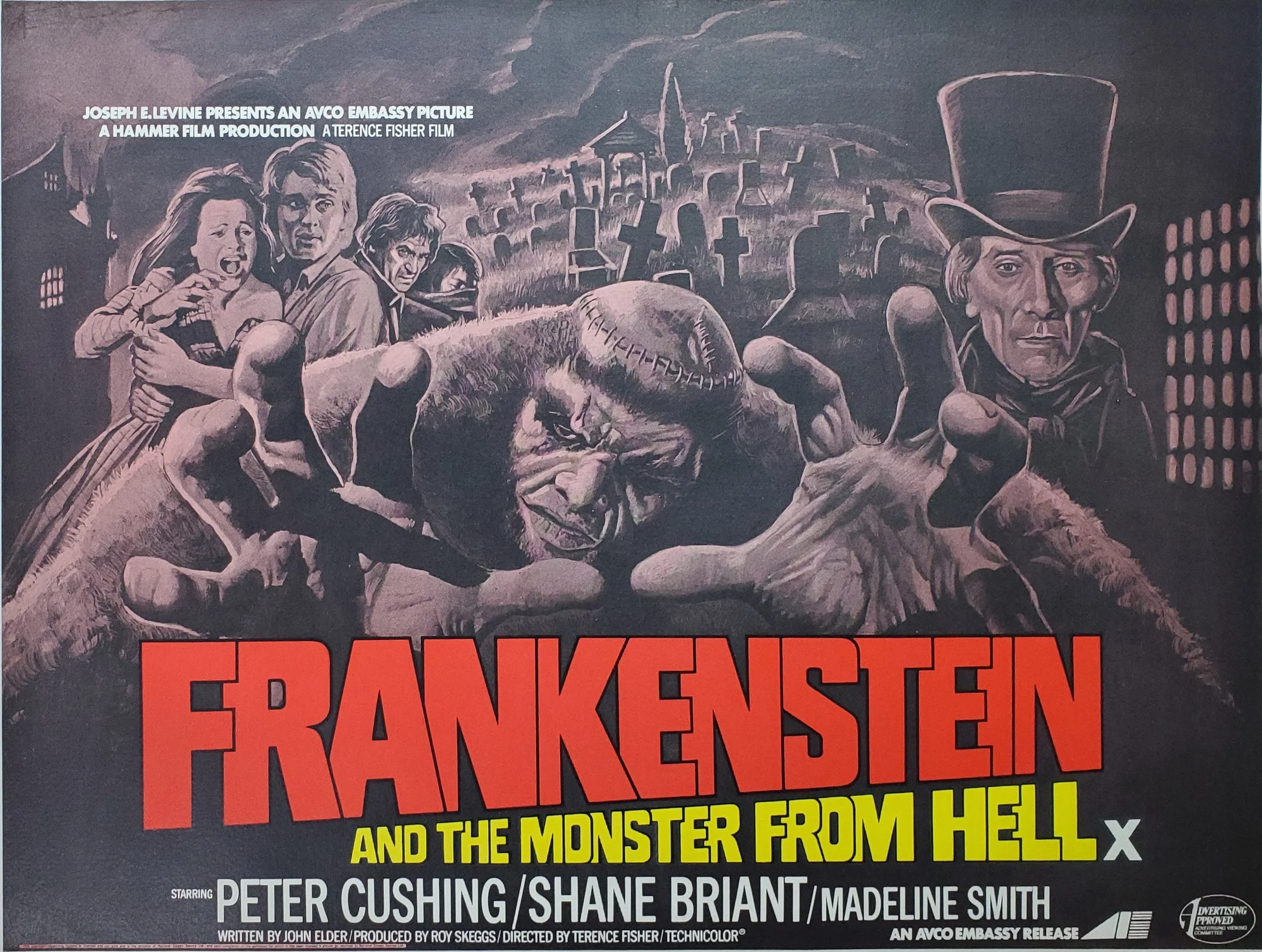 Frankenstein And The Monster From Hell British Quad