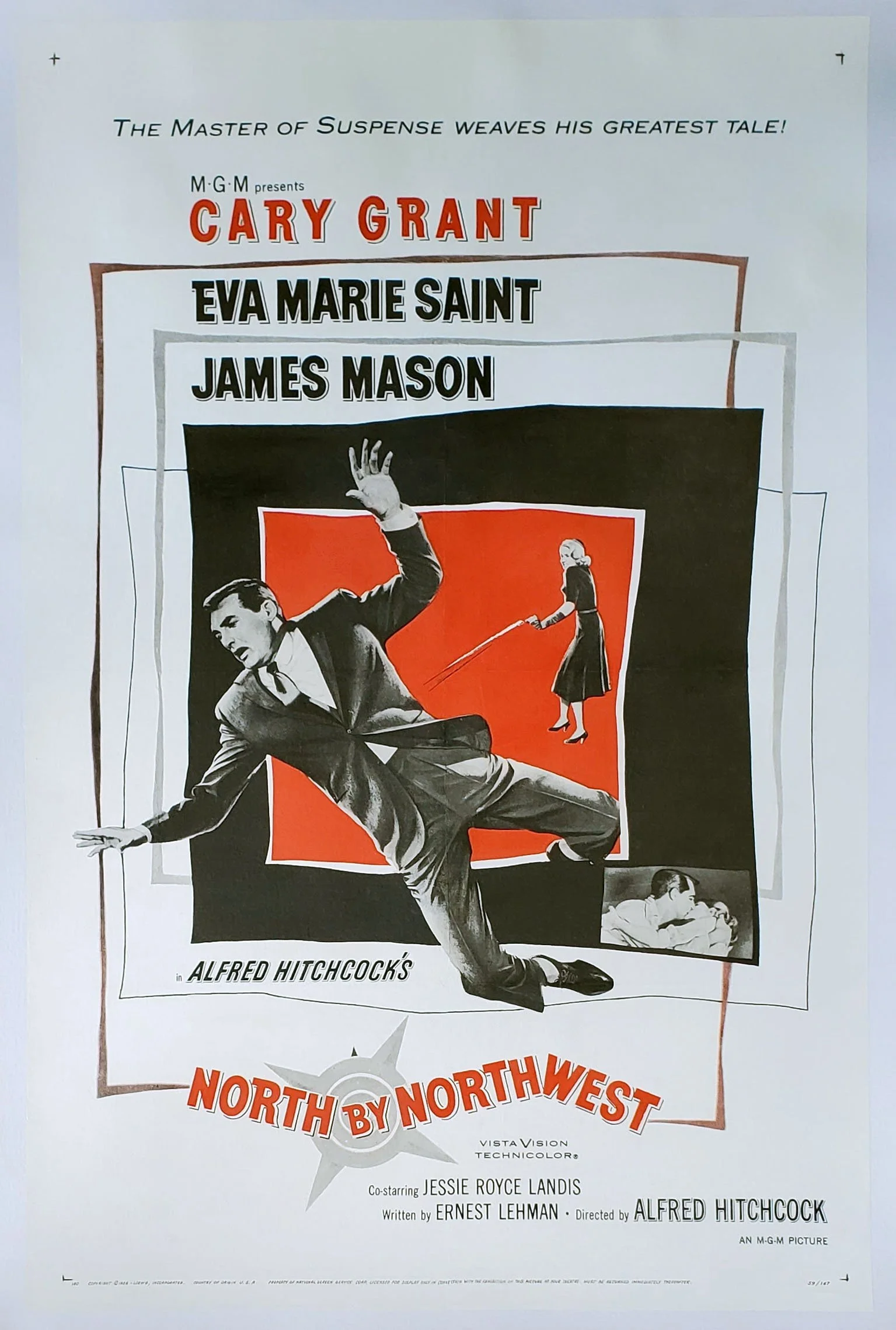 North By Northwest US 1 Sheet Poster