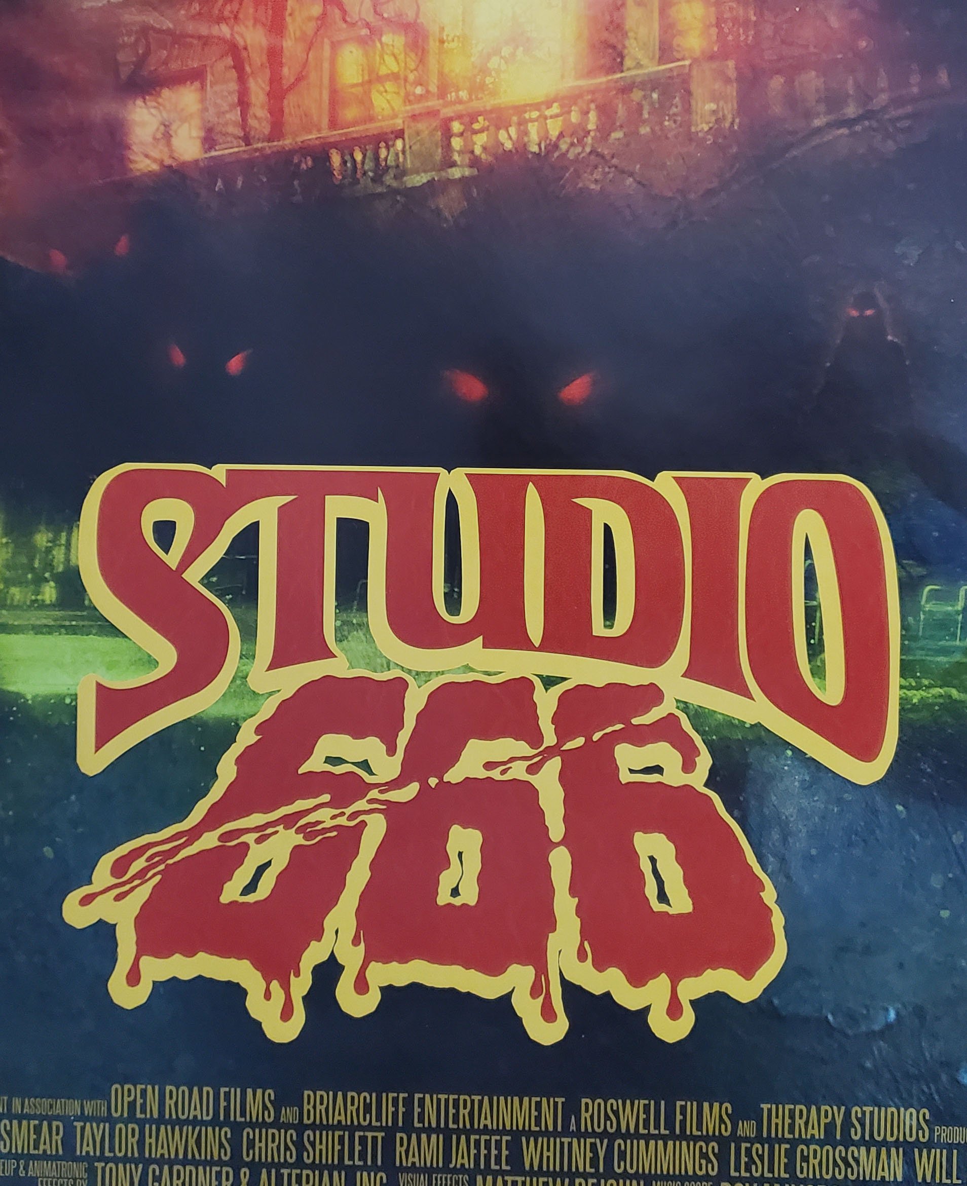 title closeup of Studio 666 movie poster