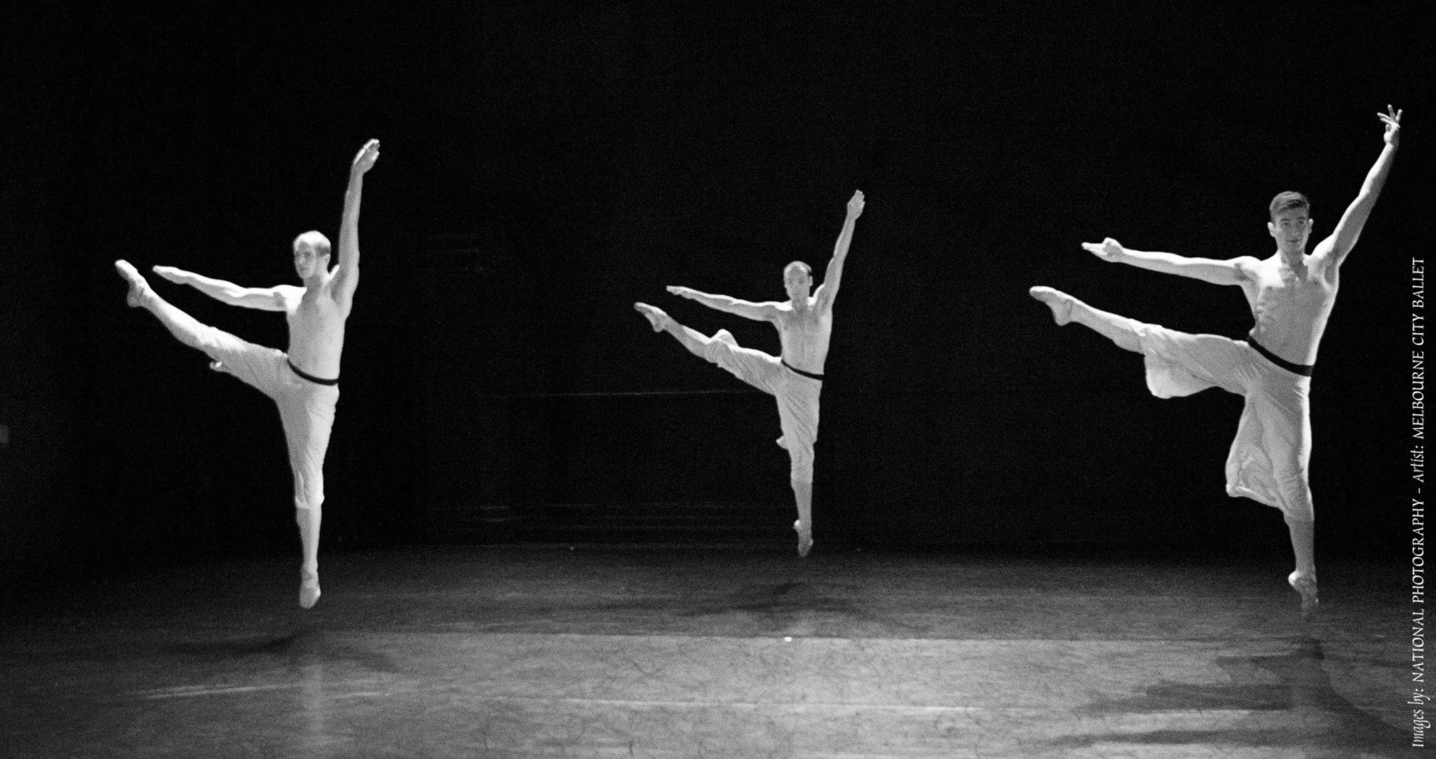 Photography National Photography
Dancers Justin Zee, Brendan Bradshaw and Michael Pappalardo