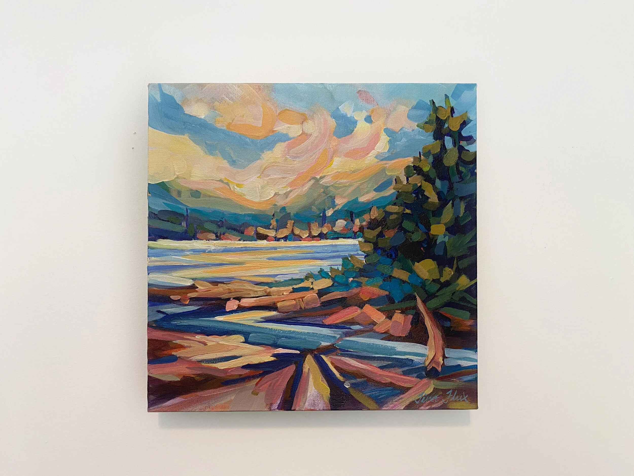 Towards the harbour 12x12