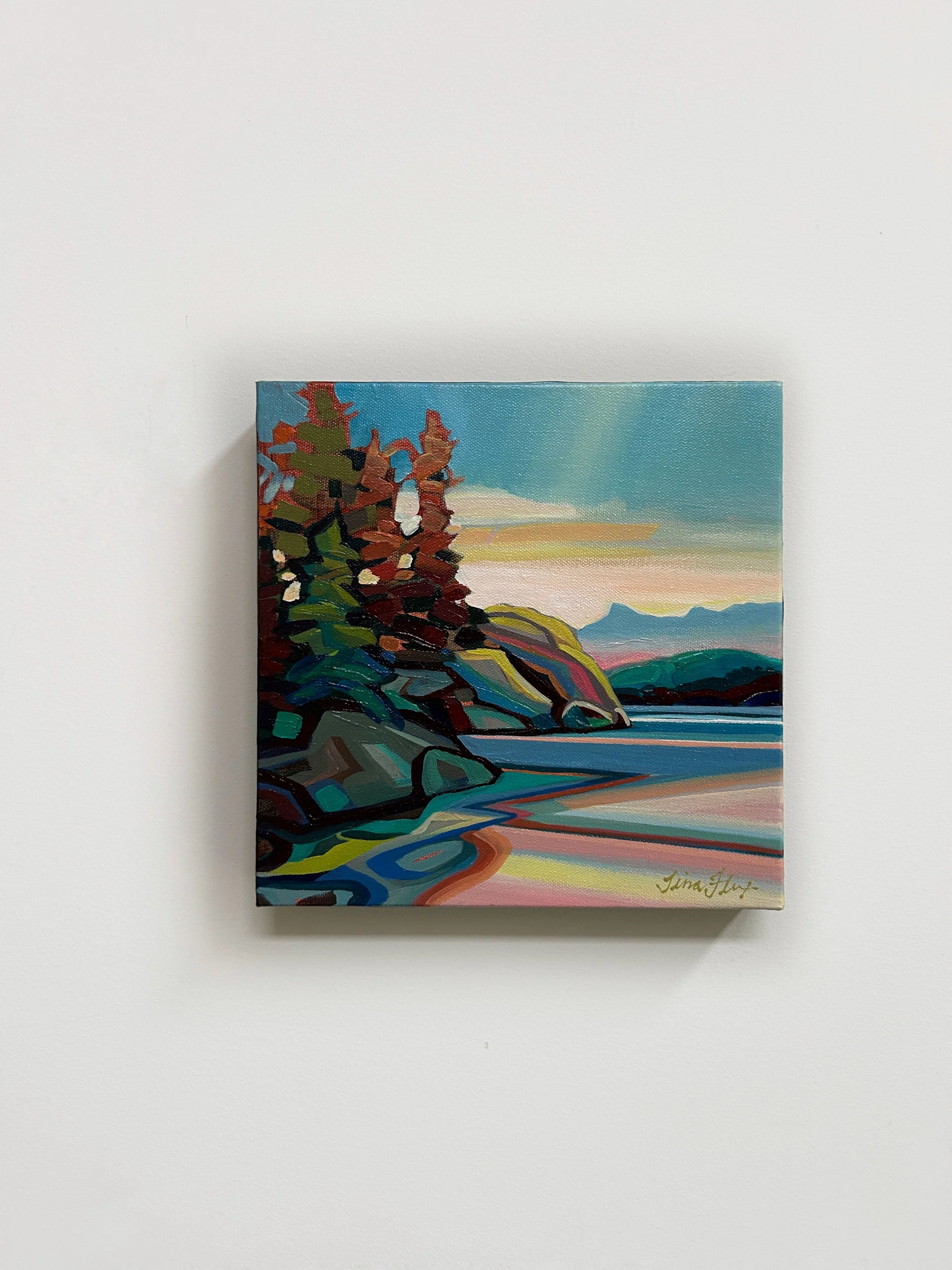 Secret Beach Outlook - Stretched Canvas Print