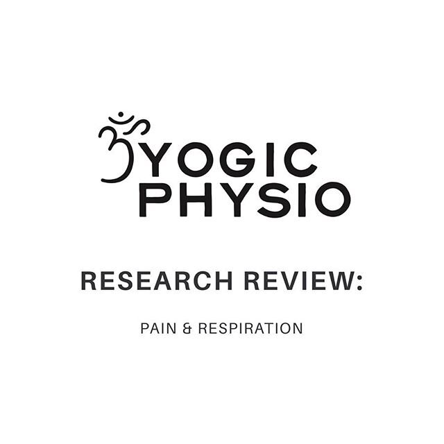 This weeks Research Review is on Pain and Respiration 😤
.
.
What does pain do your breath? &amp; what can breathing do to pain? .
.
See what the current evidence says and let me know what you think!
.
.
.
#pain #rehab #breath #physio #yogicphysio #p
