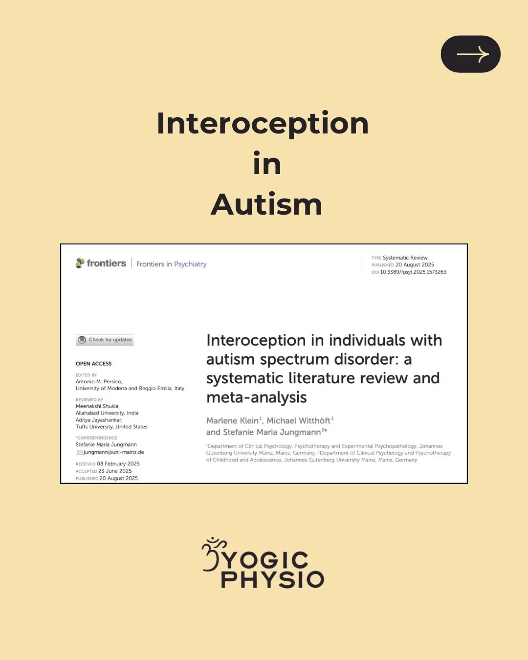 The article that caught my eye this week explored the existing literature on interoception in autistic folk (unfortunately with some outdated language framing). 

This caught my eye as being quite relevant for pain care, as a neurodivergent clinician