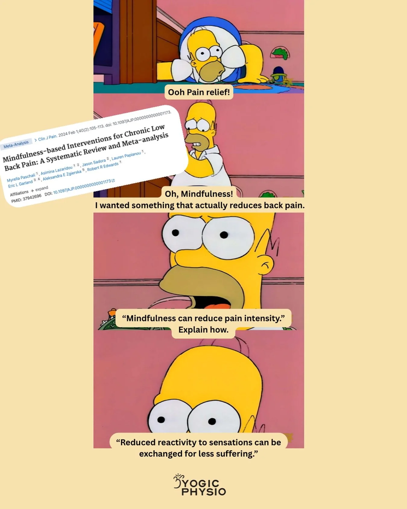Bringing back the memes for science. Honest feedback is welcome.

This meta-analysis from Paschali et al. in 2024 analysed 18 studies assessing various mindfulness-based interventions (MBIs), like Mindfulness-Based Stress Reduction (MBSR) and Mindful