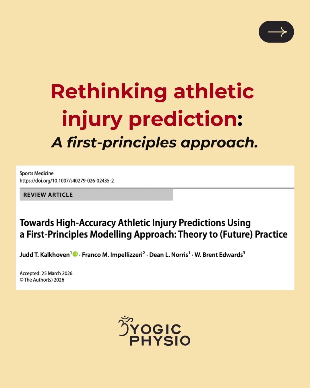 In this recent paper from Kalkhoven and colleagues outline a first-principles framework for predicting athletic injuries. They argue that tracking an overwhelming array of distal variables such as sleep, psychological stress, and external workloads c