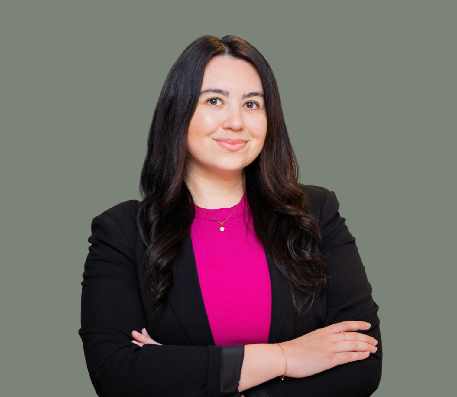 woman with arms crossed