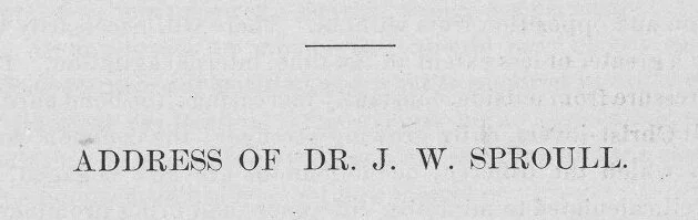 Sproull, John Wallace, Address Title Page.jpg