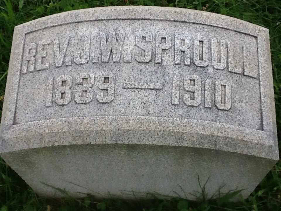 John Wallace Sproull is buried at Allegheny Cemetery, Pittsburgh, Pennsylvania.