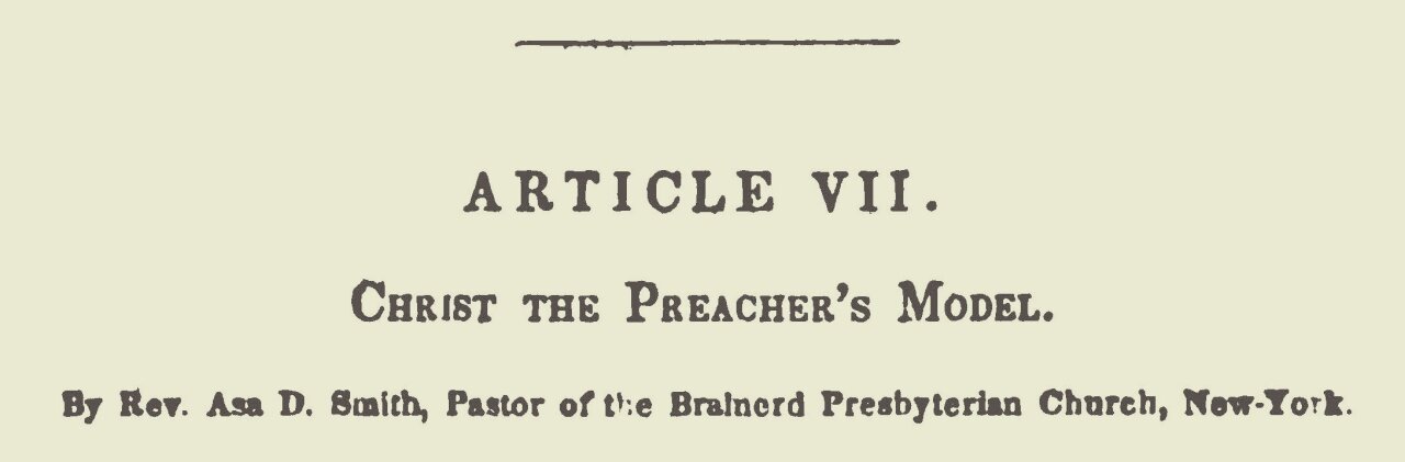 Smith, Asa Dodge, Christ the Preacher's Model Title Page.jpg