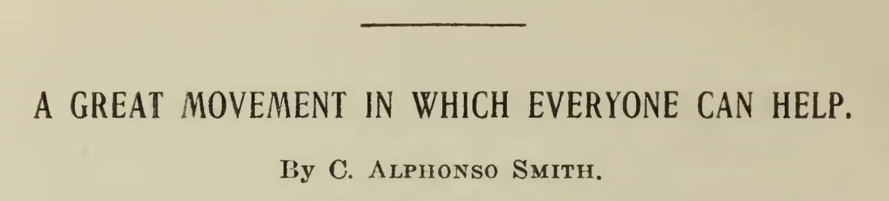 Smith, Charles Alphonso, A Great Movement in Which Everyone Can Help Title Page.jpg