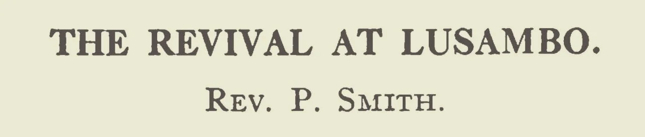 Smith, Plumer, The Revival at Lusambo Title Page.jpg