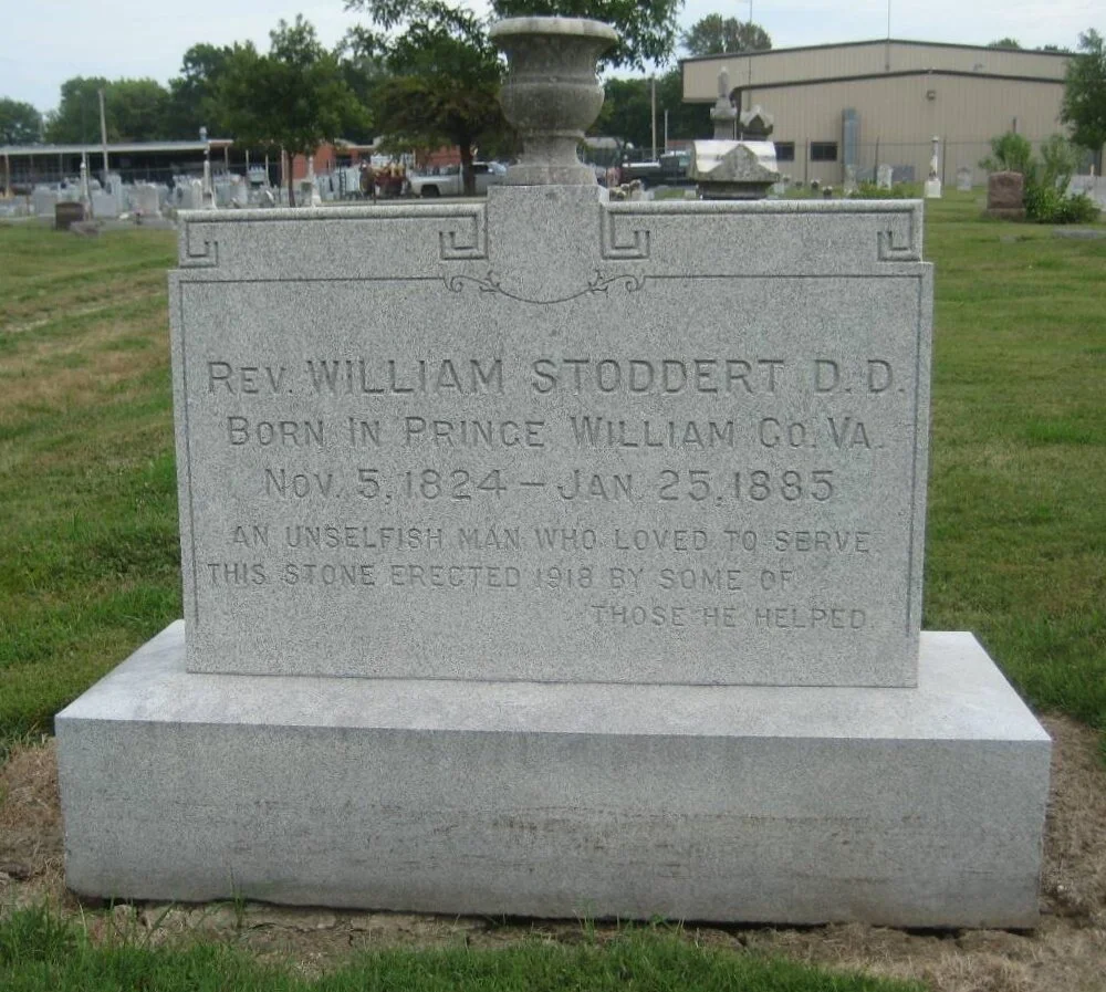 William Stoddert is buried at Elmwood Cemetery, Mexico, Missouri.