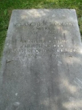 Melancthon Woolsey Stryker is buried at Hamilton College Cemetery, Clinton, New York.