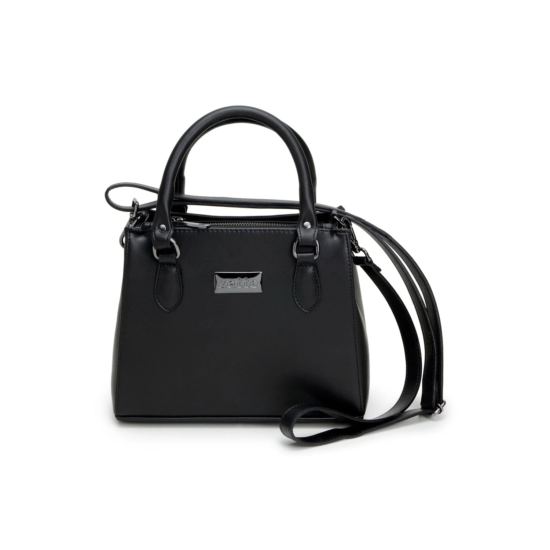 'CLARIE' HANDBAG BY ZETTE - BLACK
