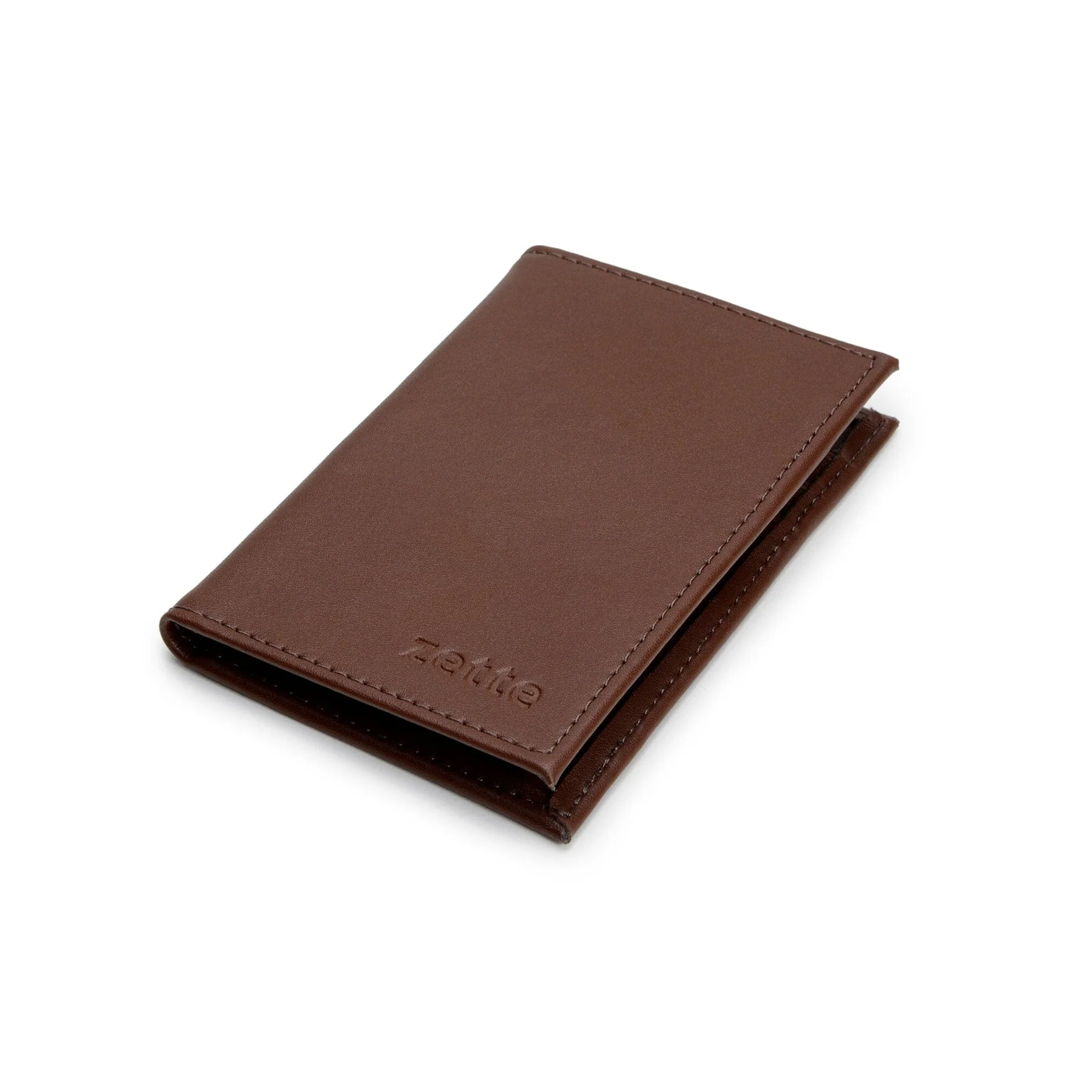 'STEVE' MEN'S VEGAN LEATHER WALLET ZETTE - COGNAC