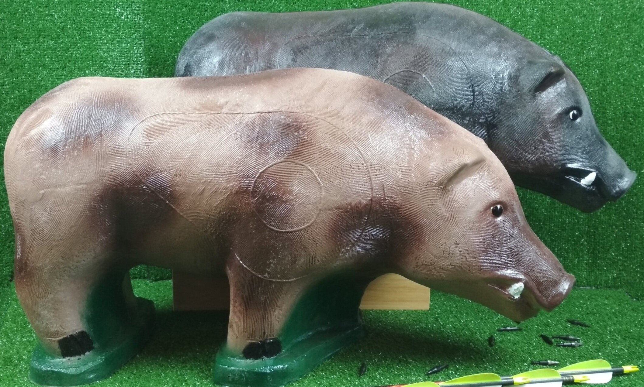 3D-Archery-Target-Standing-pigs-side-group-Aussie-Targets.jpg