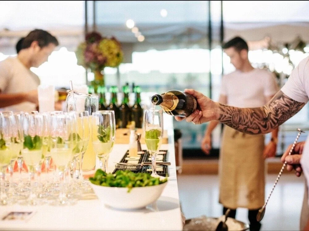 Eaton Drink Co.  Eaton Drink Co. is a modern, seasonal catering company with a love for curating one off experiences with epic food + cocktails at a location of your choice.Whether you have a style mind or a concept deep in your imagination, our talented team can turn your dream into reality.