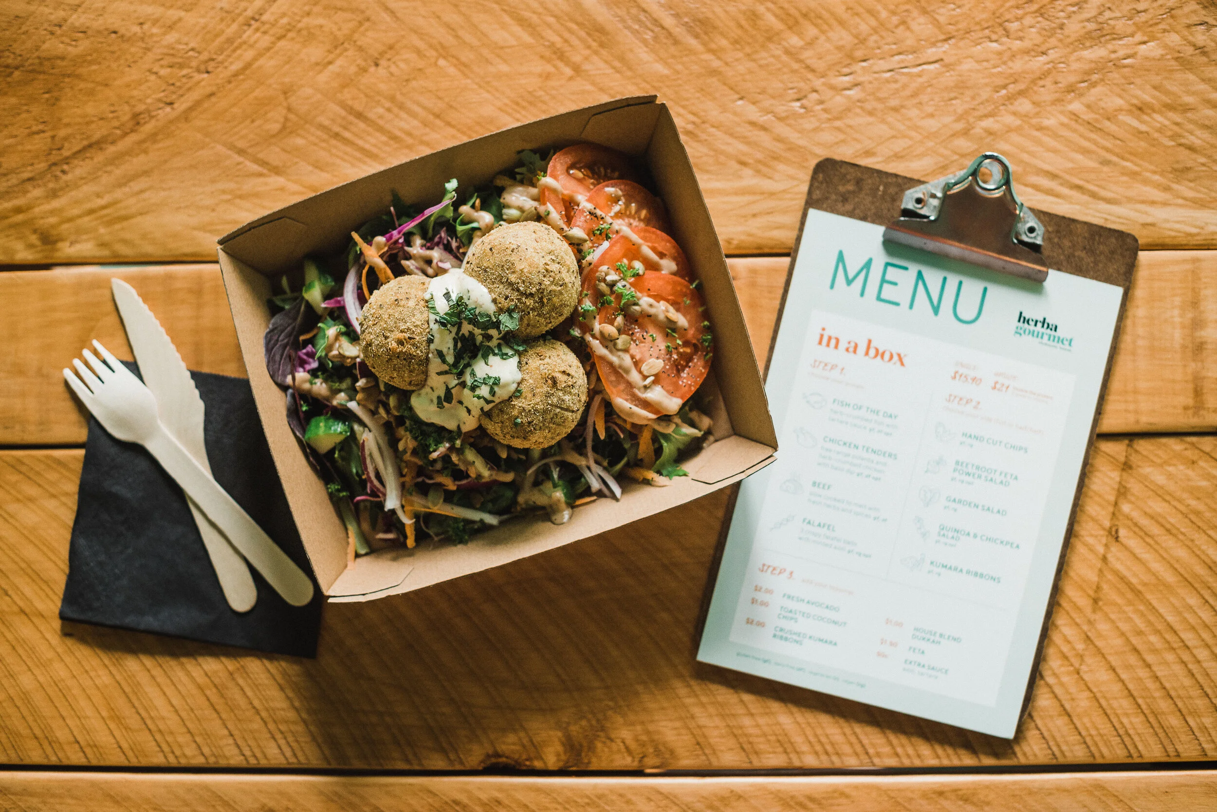 Herba falafel and garden salad - Kerry Hastings.jpg