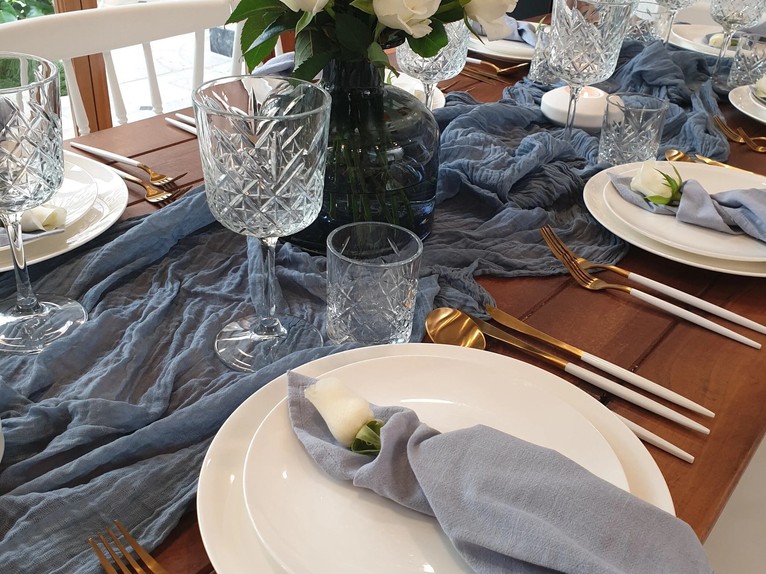 Cressy and Charmed  Our carefully curated decor collection is an easy way to take your Event to the next level.&nbsp; French napkins, cut glass champagne coupes and beautiful cutlery make a table setting extra special.&nbsp; We also have a range of glassware and centrepieces and offer a set up and pack down service.