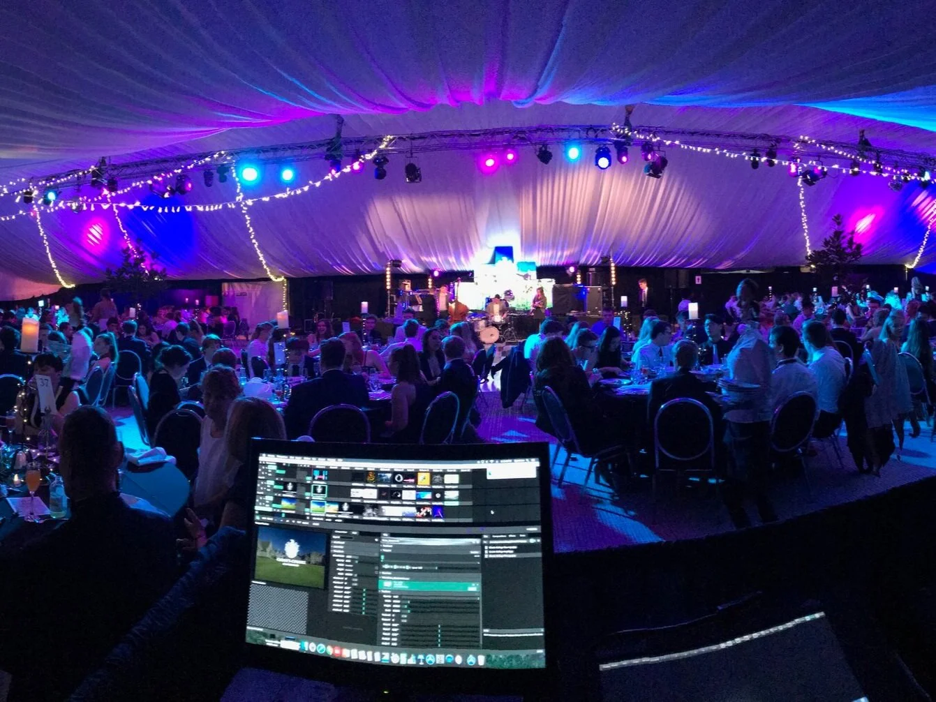 Spectrum Lighting  Spectrum Lighting and Sound is your one stop shop for all your technical event needs. We can provide anything from stage hire to effect lighting and sound systems to large format LED Screens. We can make your event sound and look great! We are one of Christchurch's largest providers of LED Fairy Lights and Festoon lighting, ideal to make your next event sparkle.