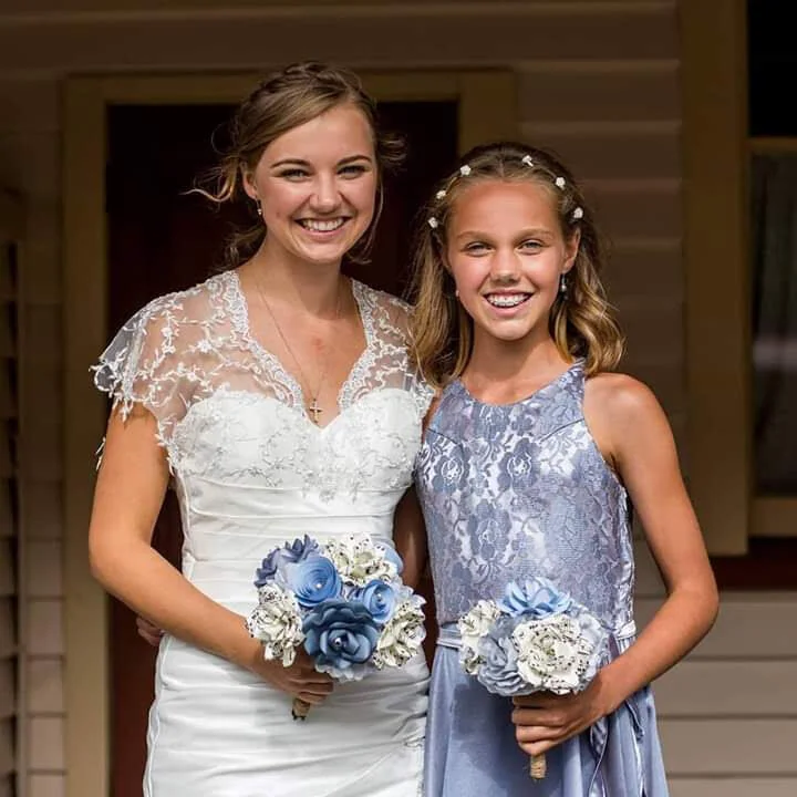 Flower Girl Bride and Bridesmaid - Kris J.jpg