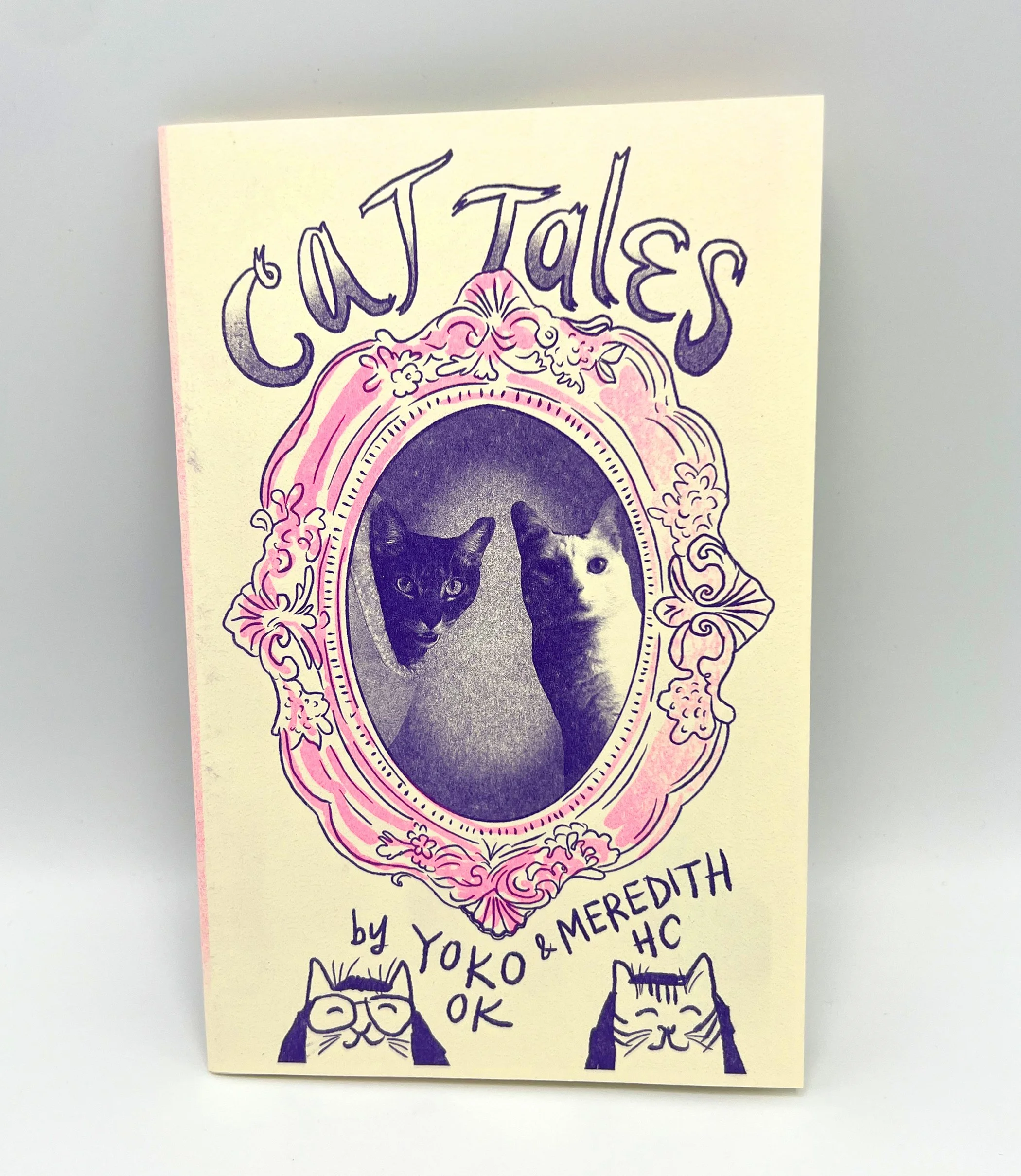 Cat Tales by Yoko OK & Meredith HC - 2-color riso zine