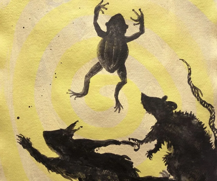 FROG & SQUIRREL & POSSUM (a story collab between me and my mom, Backbone Project, 2021)