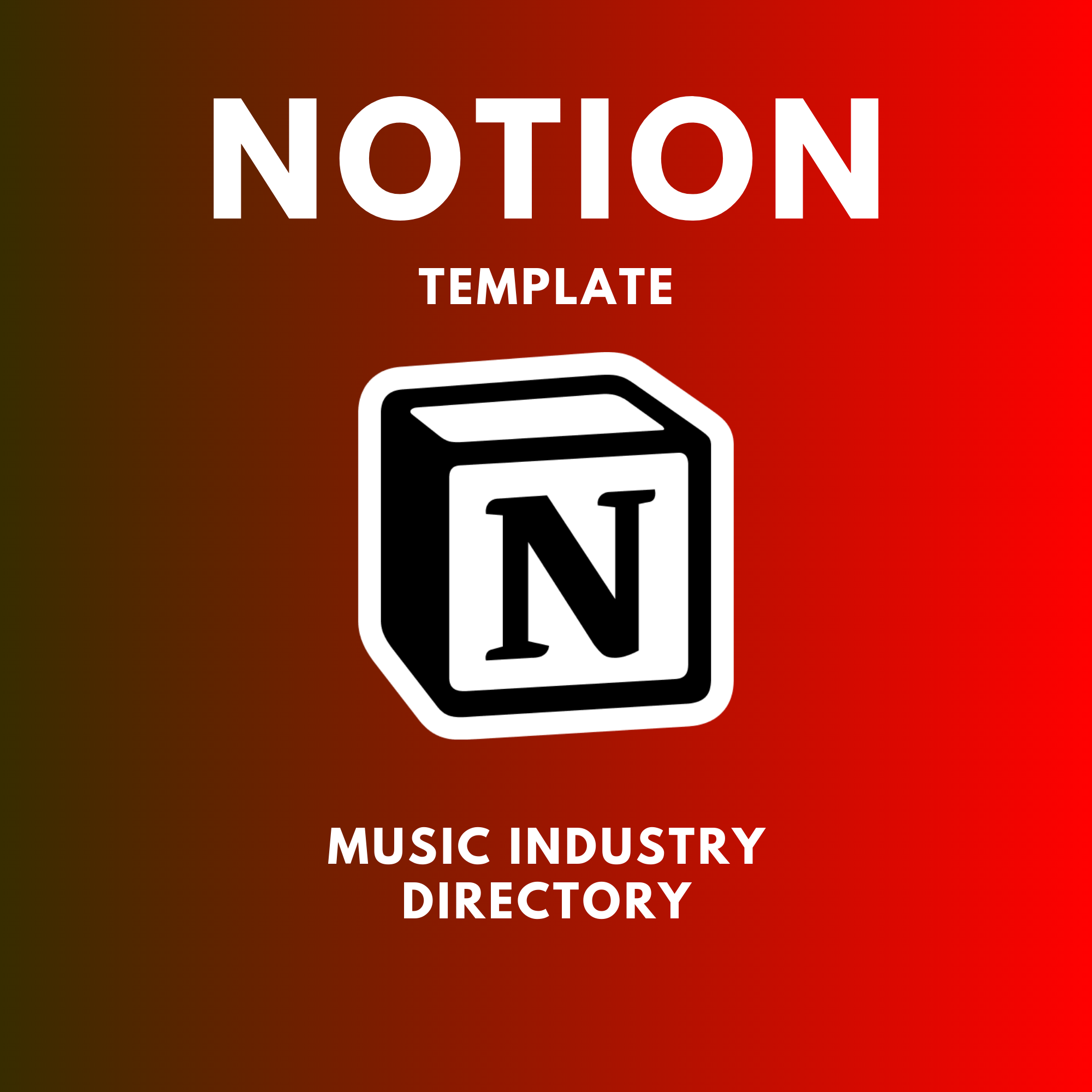 Music Industry Directory Notion Template