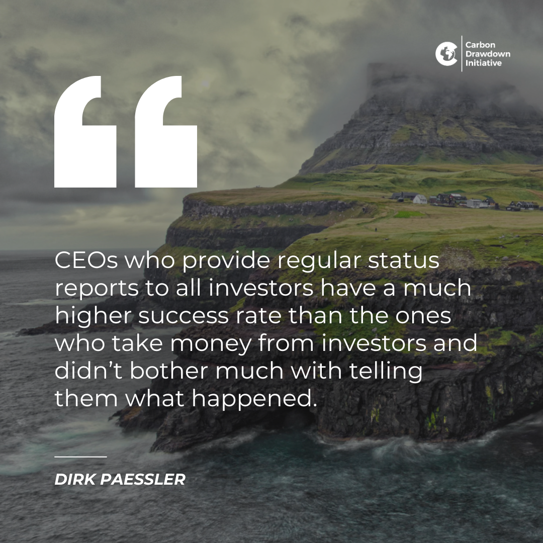 Startup CEOs providing regular updates to investors have a higher success rate