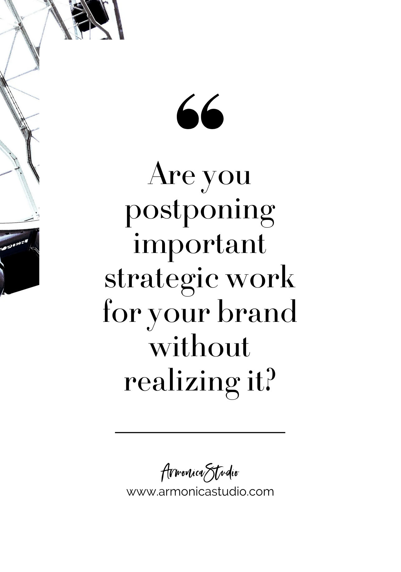 Are you postponing important strategic work?