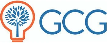 GC logo featuring a stylized blue tree inside an orange light bulb