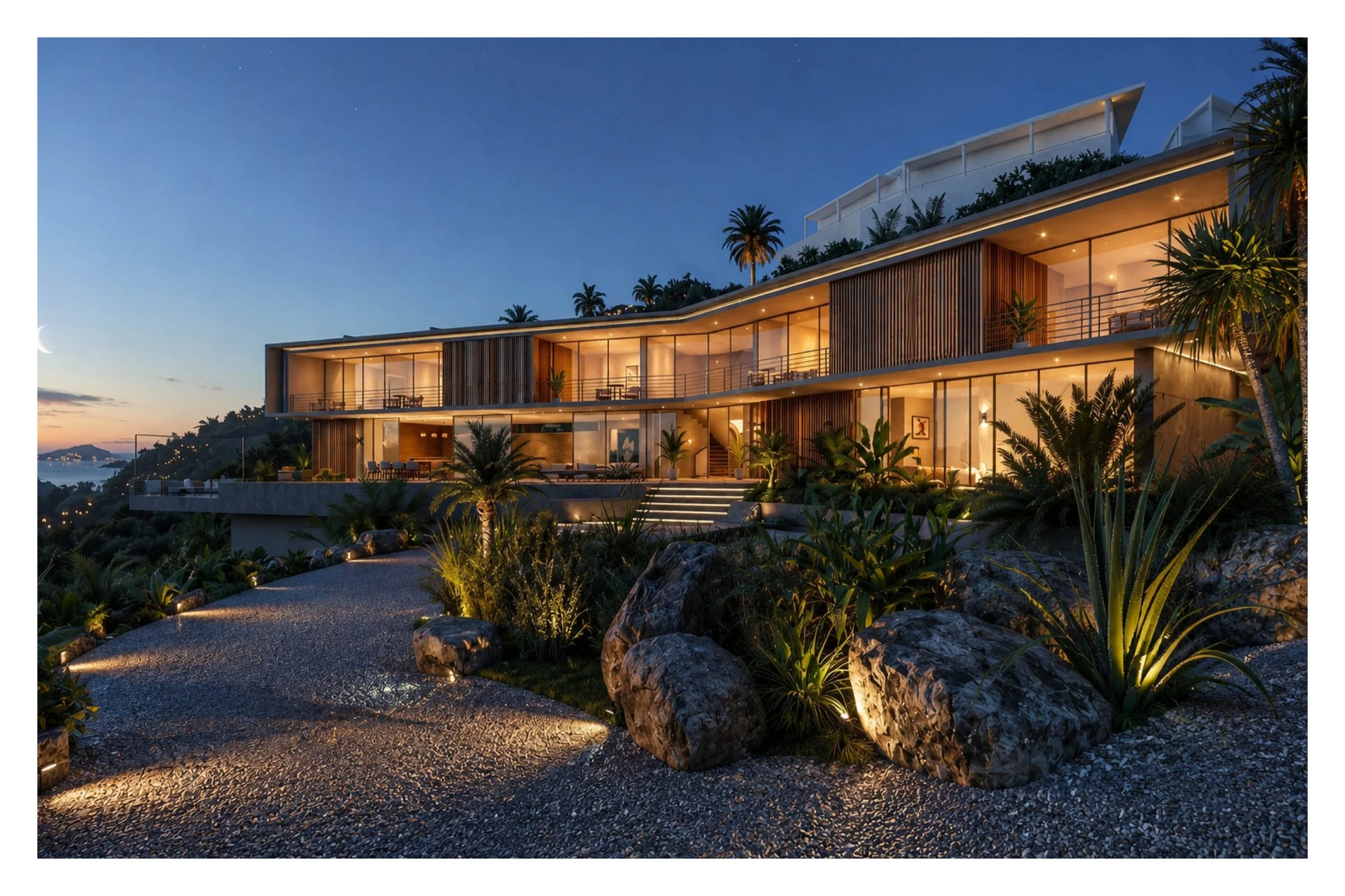A new luxury hillside villa project in Antigua