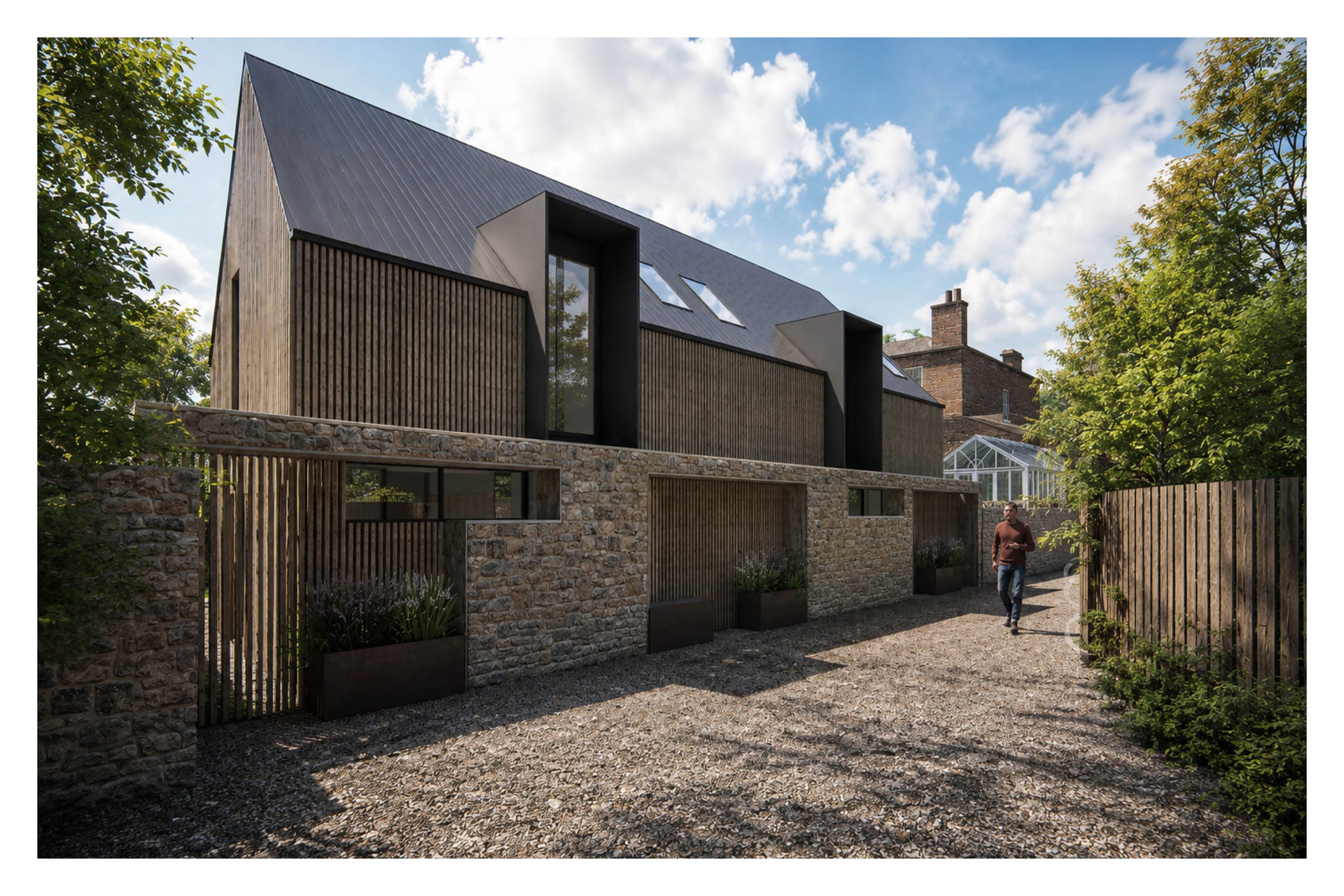 Successfully secured planning consent for 2 new build properties in Portobello