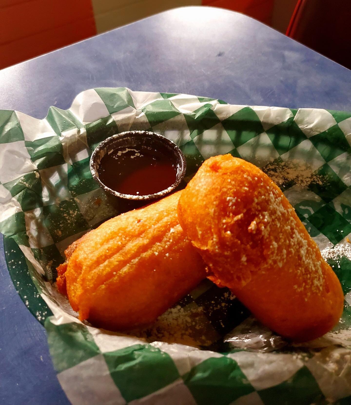 This weeks State Fair themed appetizer of the week: deep fried twinkies with a side of chocolate sauce! Get it while it lasts! Don&rsquo;t forget the Bart Simpson burger is available through the end of August!