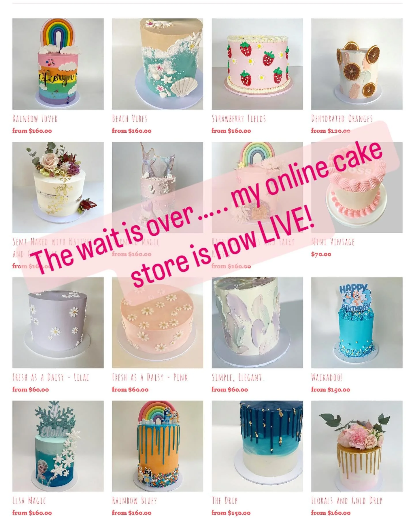 You can now browse and order all your favourite cakes and cupcakes directly from the website! Whether it&rsquo;s for a birthday, special event, or just because&mdash;there&rsquo;s something sweet for every occasion.

Take a look, explore the menu, an