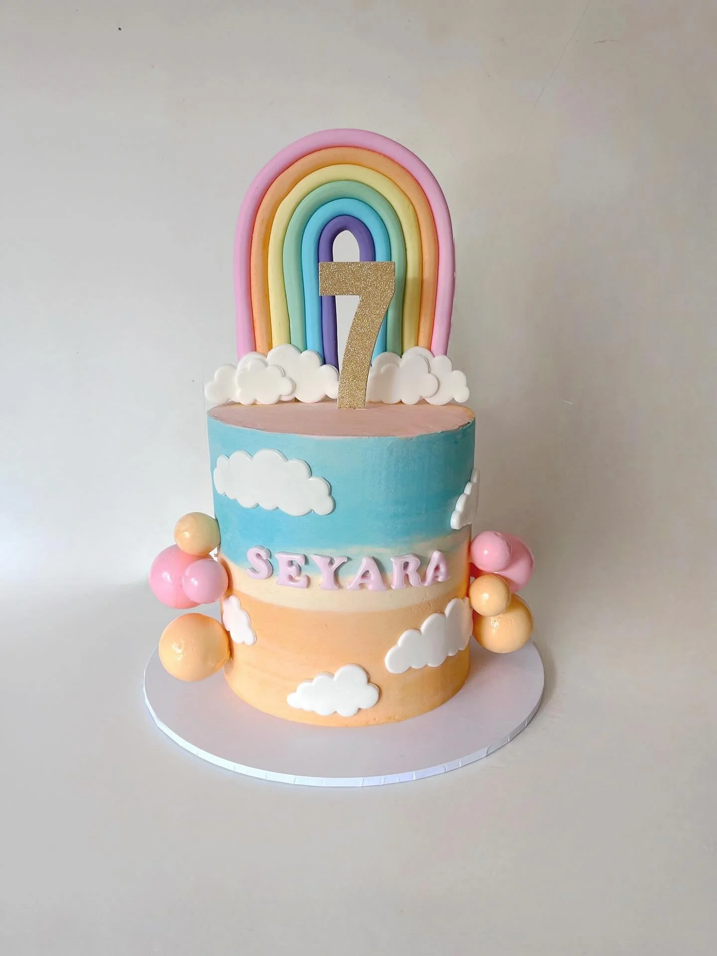 This cake was an image drawn up by my 7 year old customer, what an honour bringing her picture to life ☀️