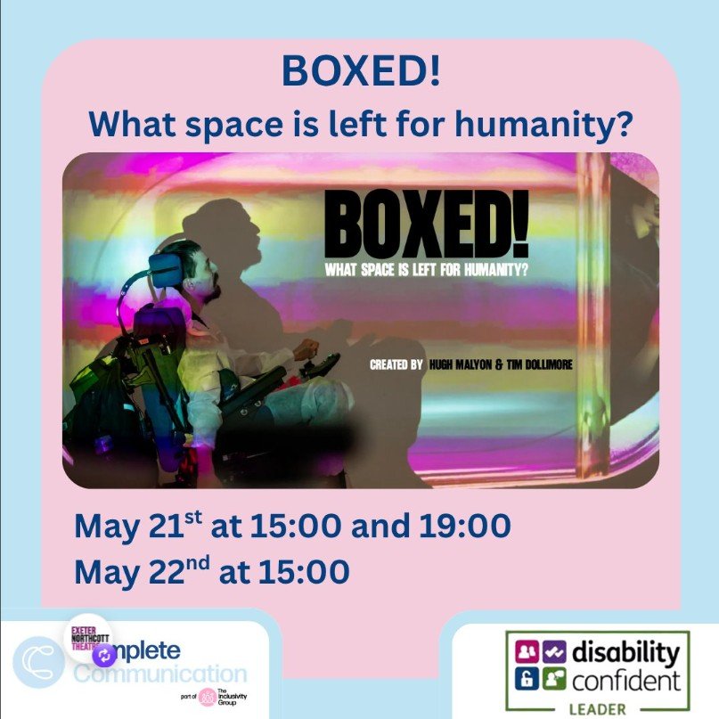 immensely proud to be promoted by @theinclusivitygroup!

Read more about access during this ambitious work: https://hughmalyon.live/boxed-access 
Buy tickets here: https://hughmalyon.live/boxed-2026 

@northcott_yc