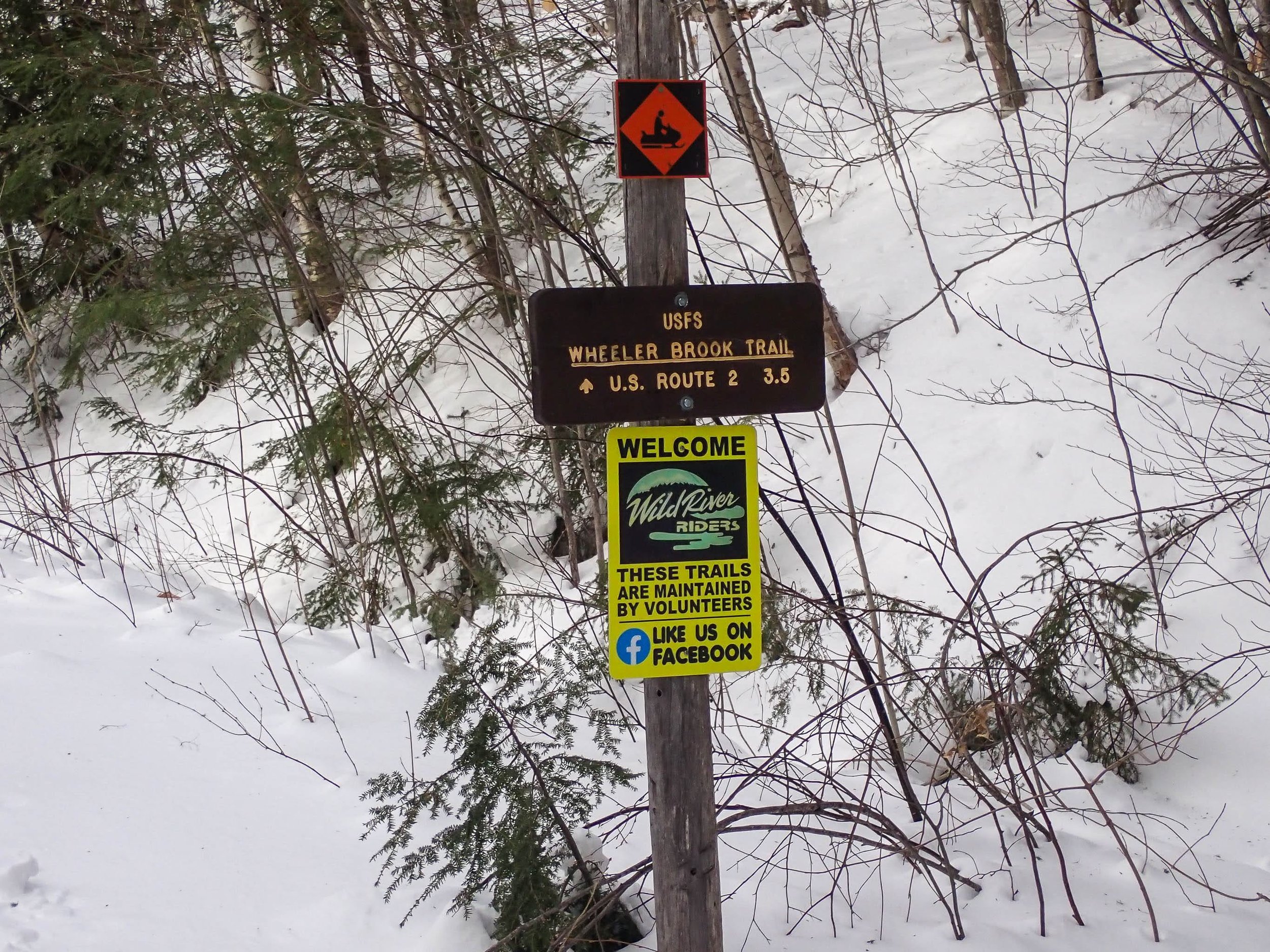   Signage on trail  